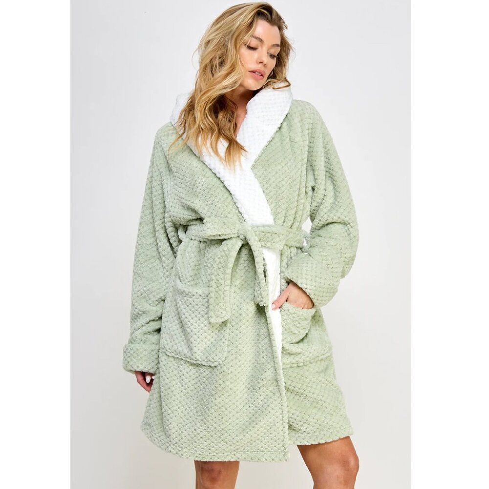 Bailey Jacquard Hooded Robe